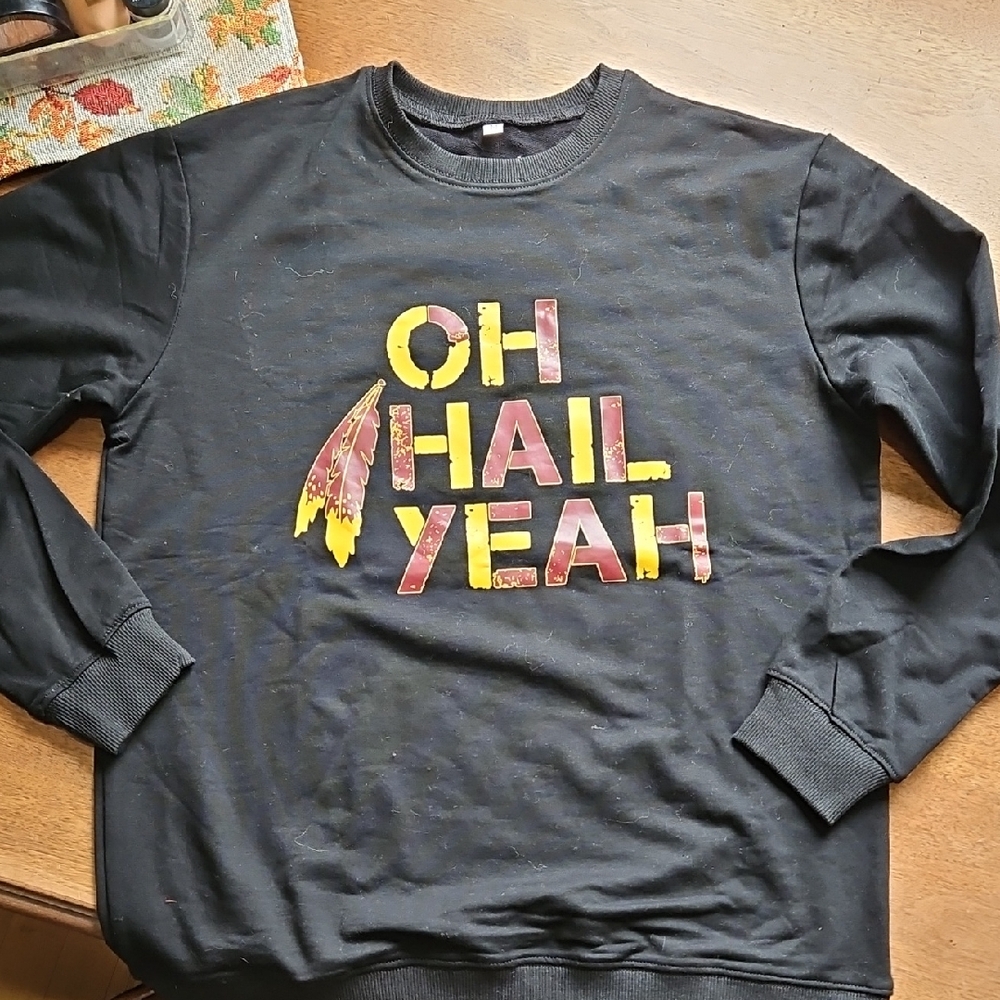 Black 'Oh Hail Yeah' Long Sleeve Shirt